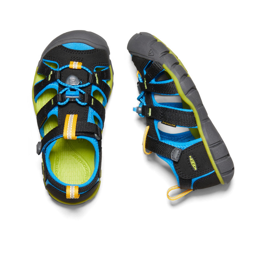 Little Kids' Seacamp II CNX | Black/Brilliant Blue - Image 4