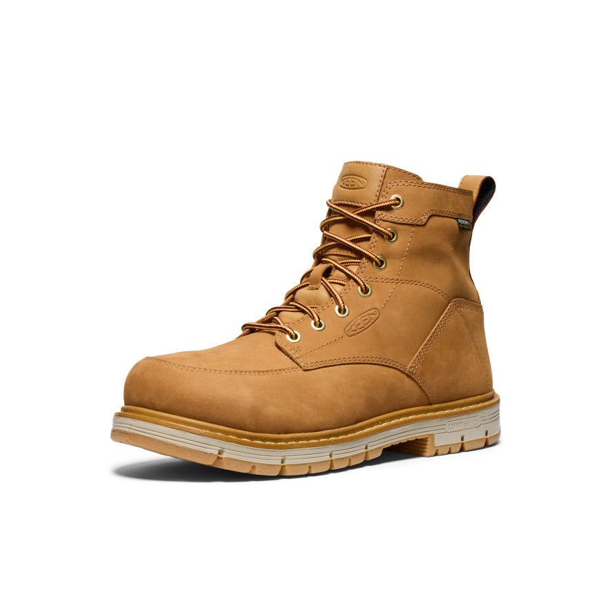 Men's San Jose 6 Waterproof 90?? Heel Boot (Aluminum Toe) | Bistre/Gum - Image 3