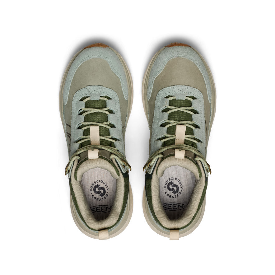 Women's Leiki Waterproof Leather Hiking Boot | Iceberg Green/Bronze Green - Image 4