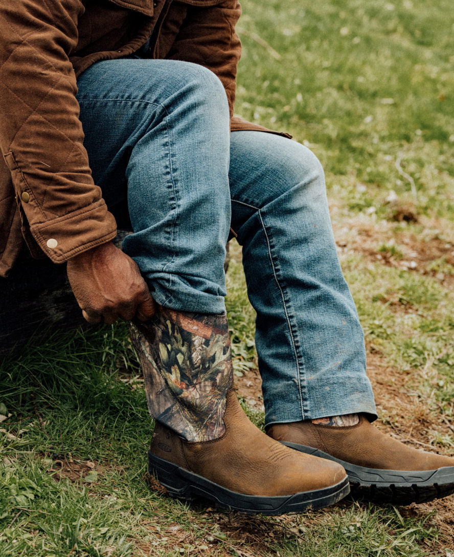Men's Flatland Pull-On Waterproof Work Boot (Soft Toe) | MOSSY OAK? BREAK-UP COUNTRY?? - Image 9