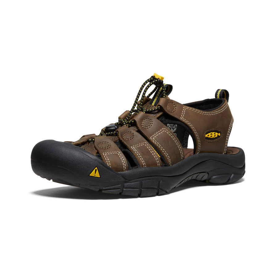 Men's Newport Leather Sandal Wide | Bison - Image 3