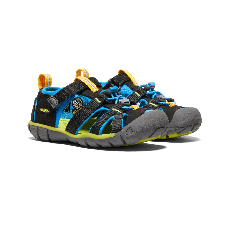Little Kids' Seacamp II CNX | Black/Brilliant Blue - Image 2