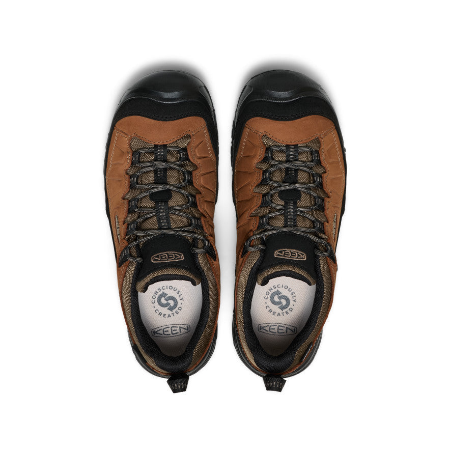 Men's Targhee IV Wide Waterproof Hiking Shoe | Bison/Black - Image 4