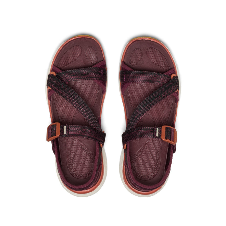 Women's Leiki Open-Toe Sandal | Fig/Burnt Brick - Image 4