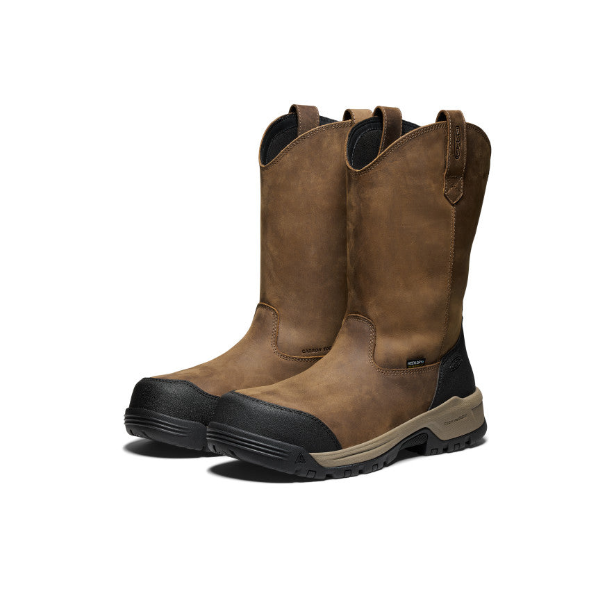 Men's Evanston Pull-On Waterproof Boot (Carbon Toe) | Bison/Black - Image 2