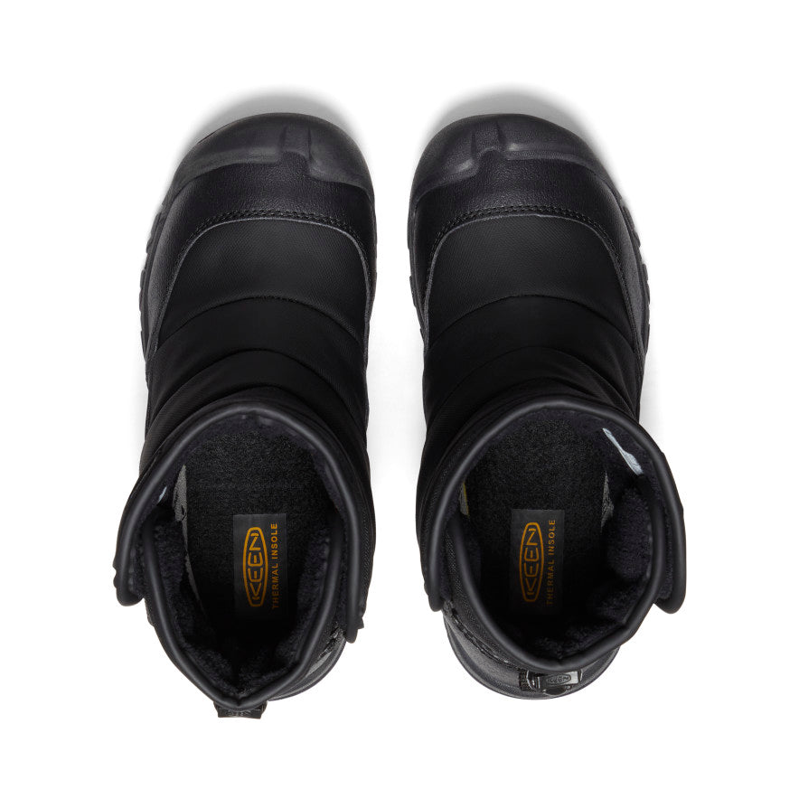 Big Kids' Puffrider Waterproof Winter Boot | Black/Steel Grey - Image 4
