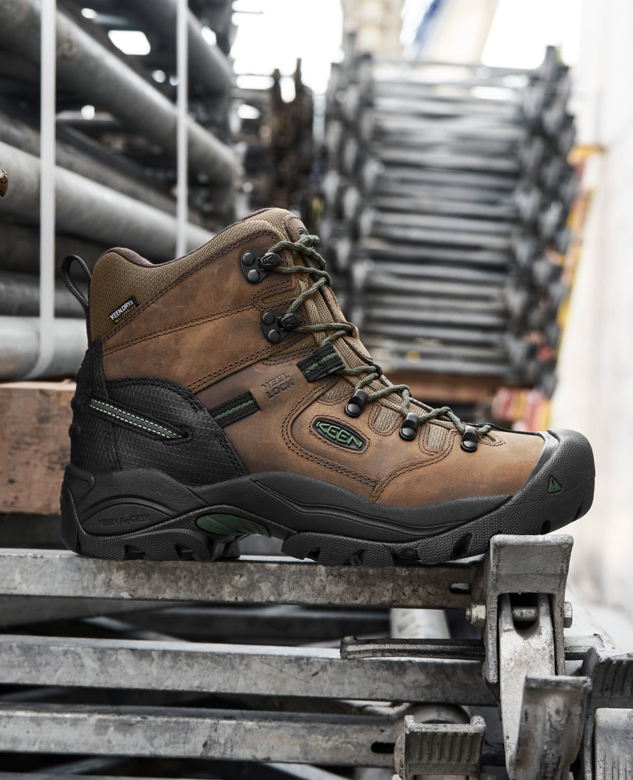 Men's Pittsburgh Energy 6 Waterproof Boot (Carbon Toe)  |  Bison/Black - Image 9