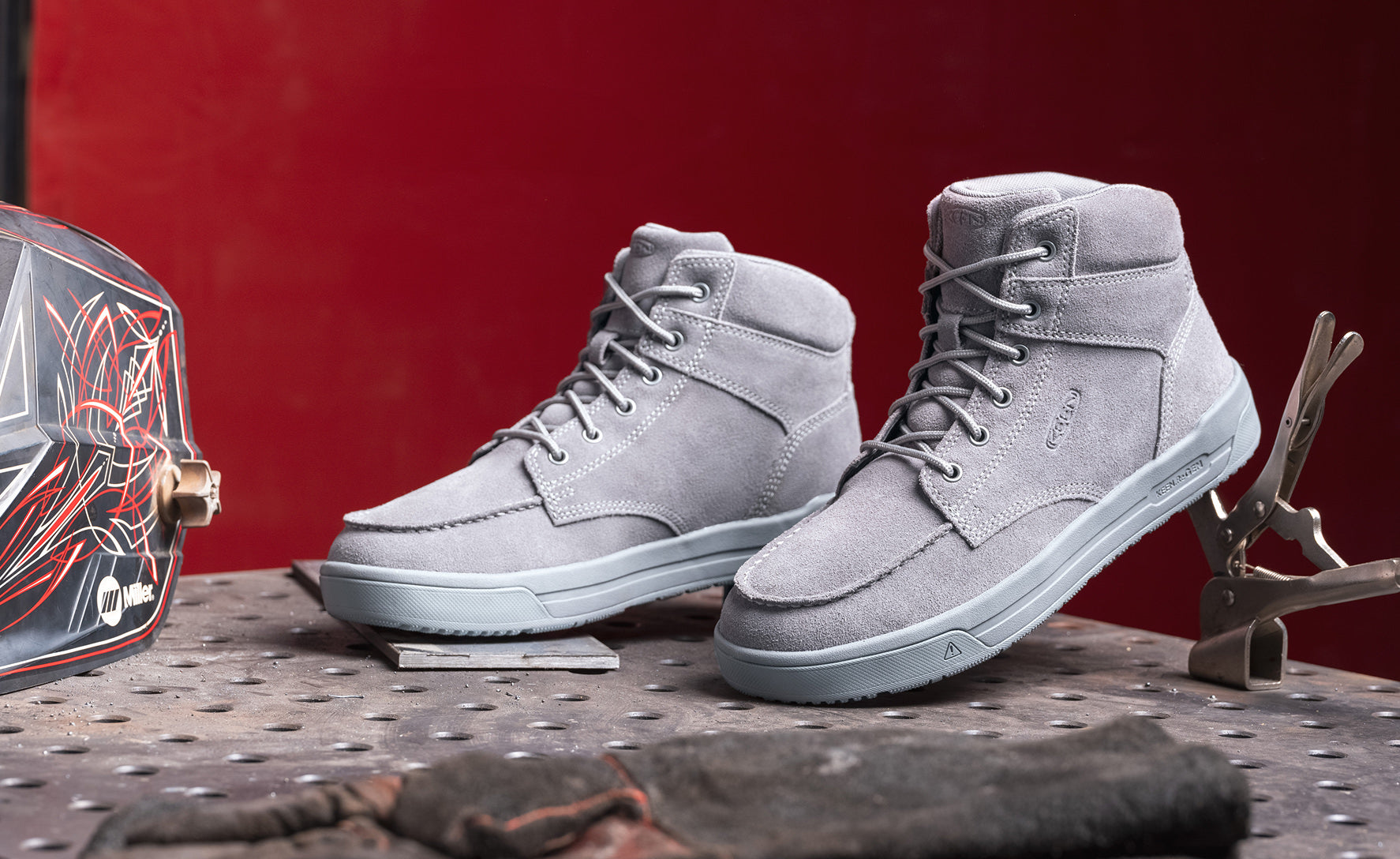 Men's Gibson Boot (Soft Toe) | Steel Grey/Steel Grey - Image 7