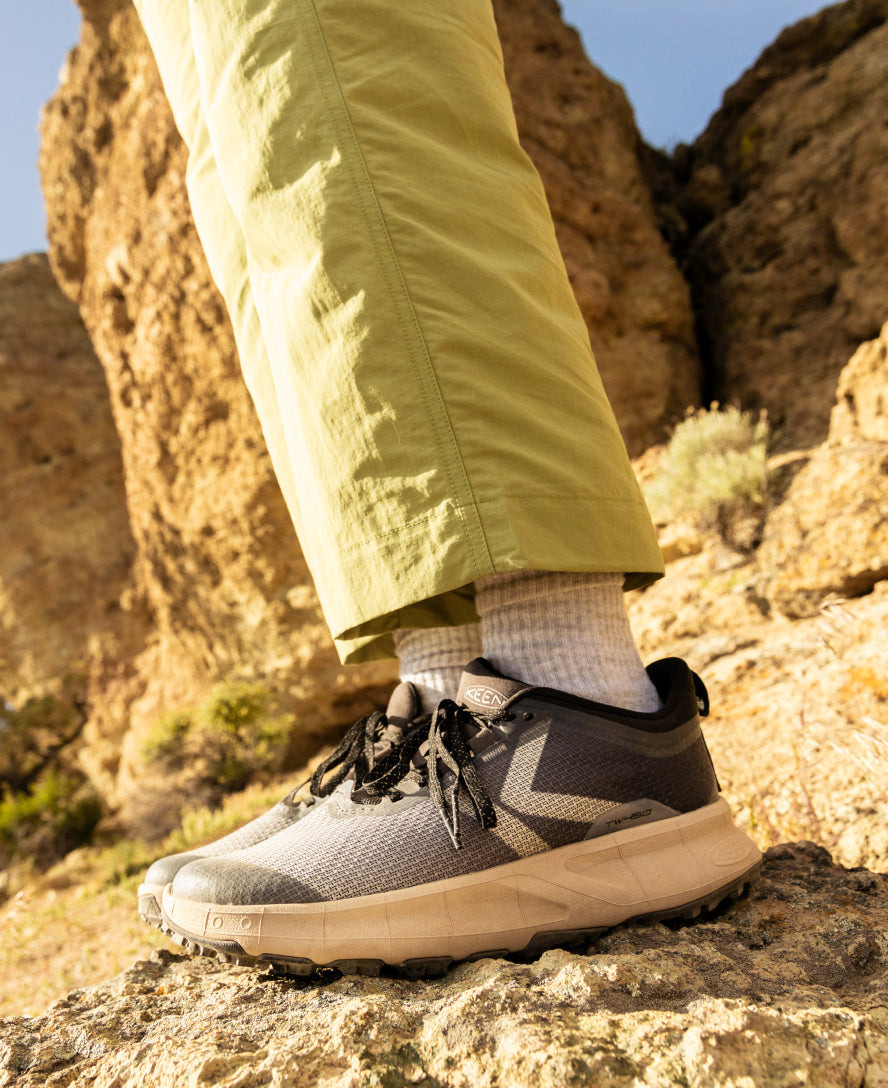 Men's 450 Dirt Waterproof Hiking Shoe | Red Ochre/Black - Image 8