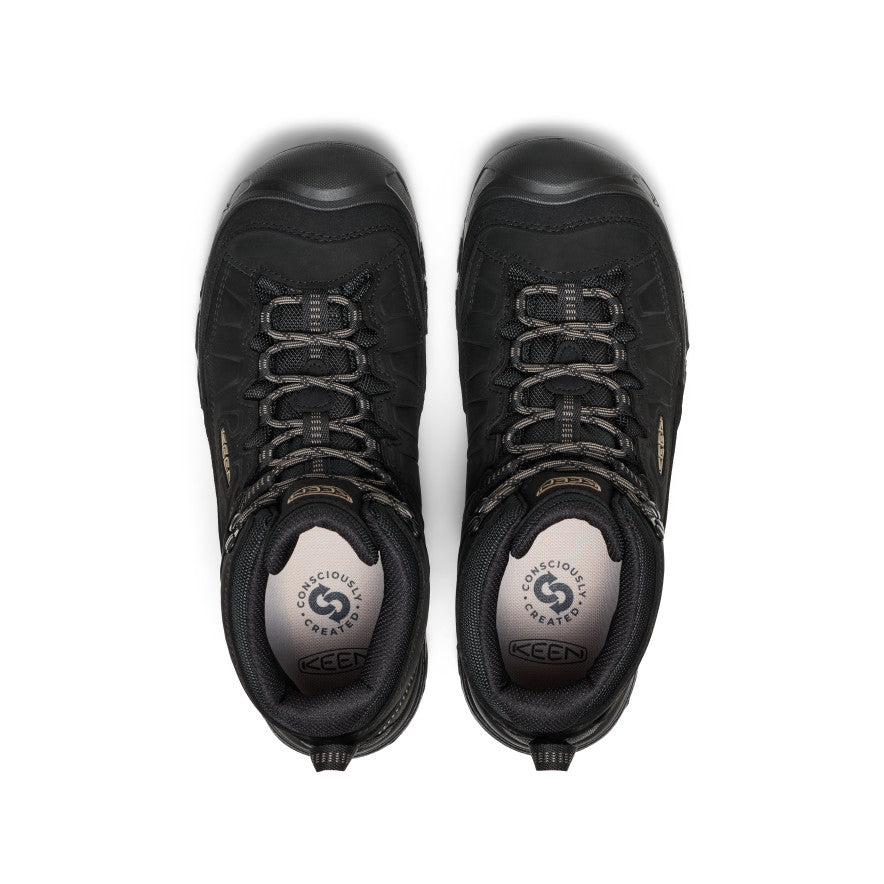 Men's Targhee IV Wide Waterproof Hiking Boot | Triple Black - Image 4