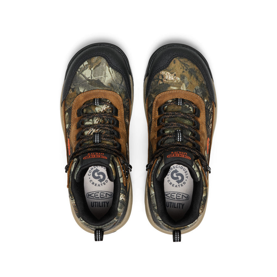 Women's Skokie Waterproof Work Boot (Soft Toe) | Camo/Black - Image 4