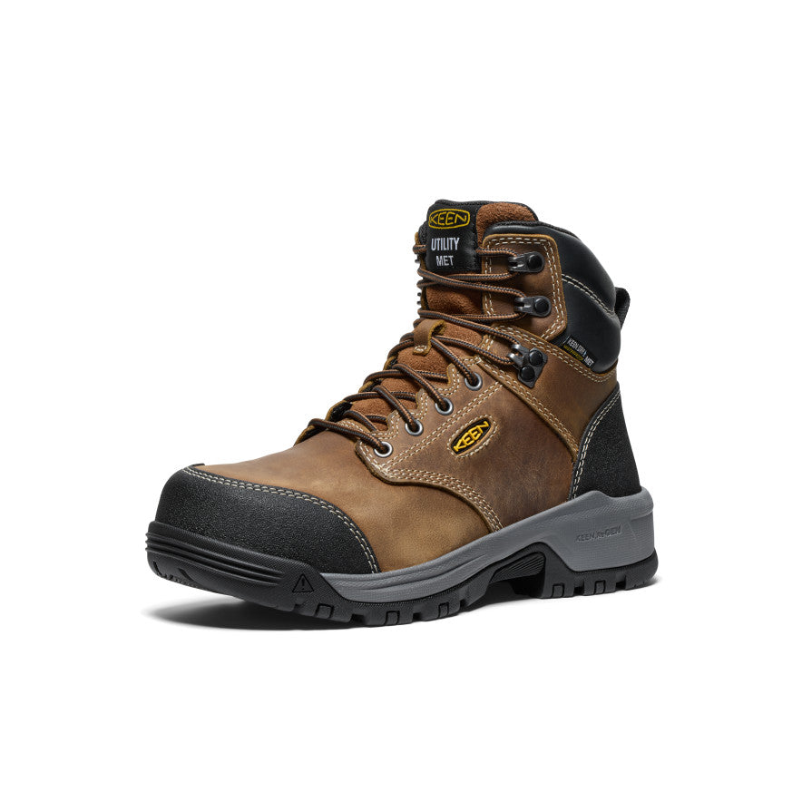 Women's Evanston 6 Waterproof Boot INT MET (Carbon Toe) | Bison/Black - Image 3