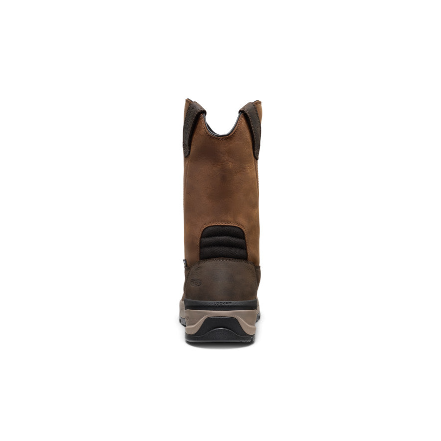 Men's Flatland Pull-On Waterproof Work Boot (Soft Toe) | Bison/Black - Image 5