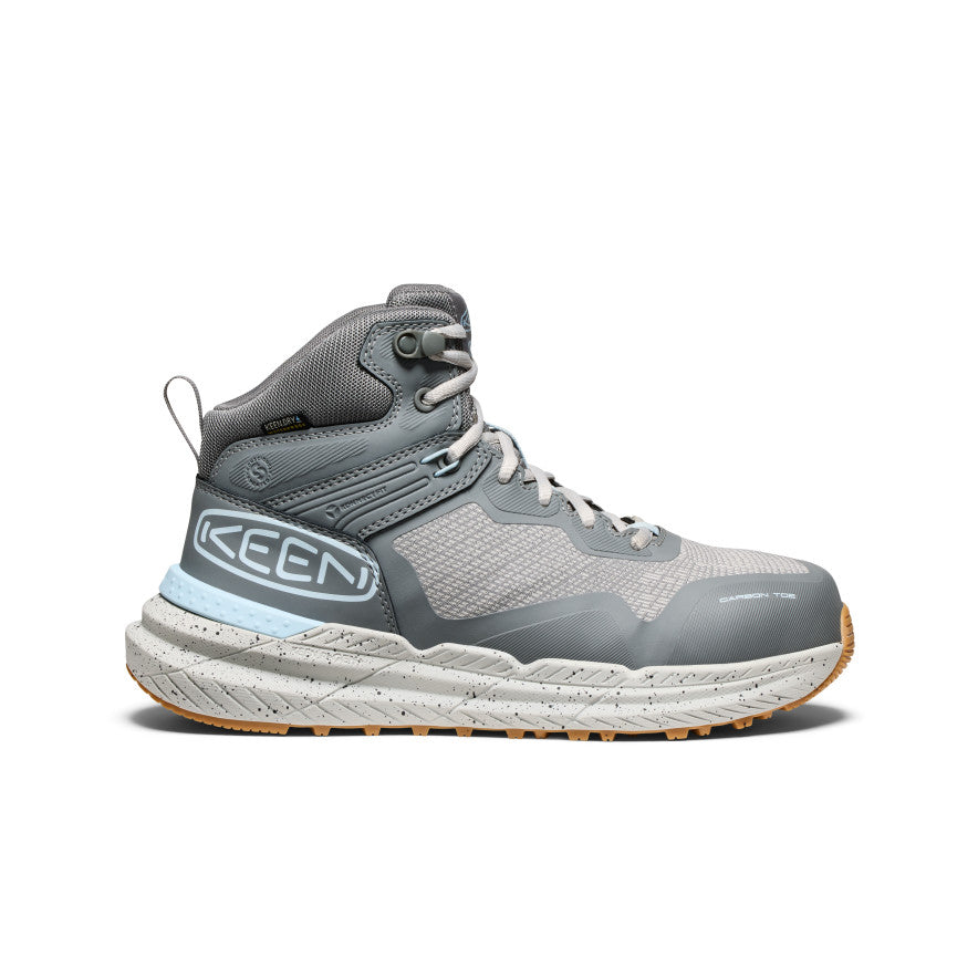 Women's Synchro Waterproof Work Boot (Carbon Toe) | Steel Grey/Gum