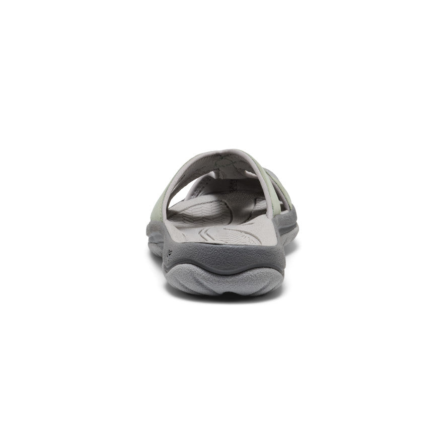 Women's Bali Leather Slide Sandal | Lily Pad/Steel Grey - Image 5